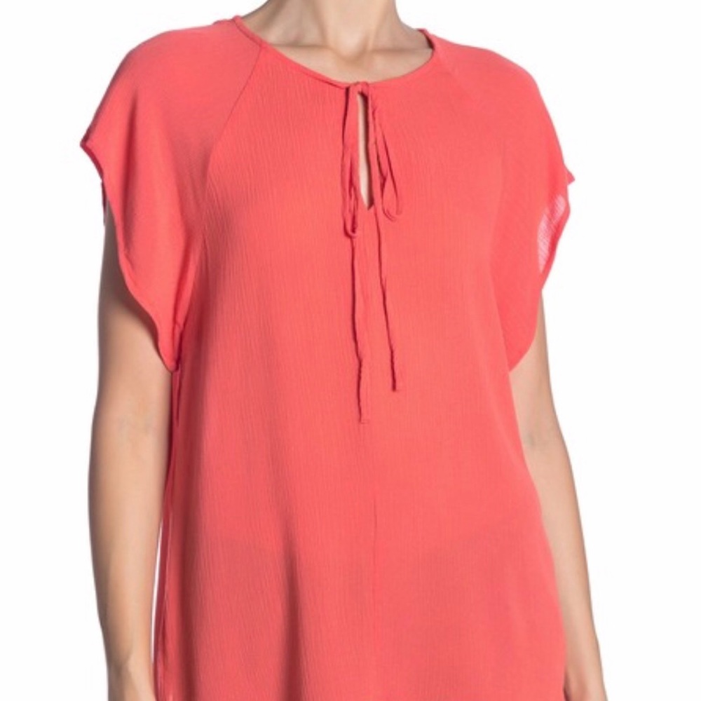 1.state short sleeved blouse (white or poppy)